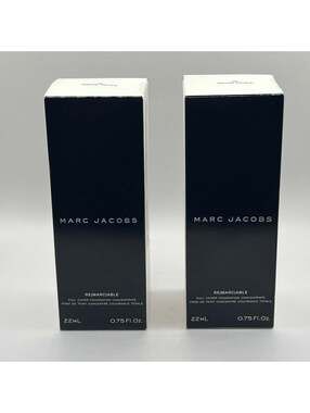 Set of 2 New Marc Jacobs ReMarcable Full Cover Foundation Beige 35 0.75 oz/22 mL